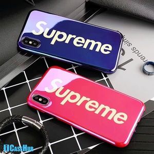 Blue-ray SUP Logo Mirror Gloss Soft iPhone Case